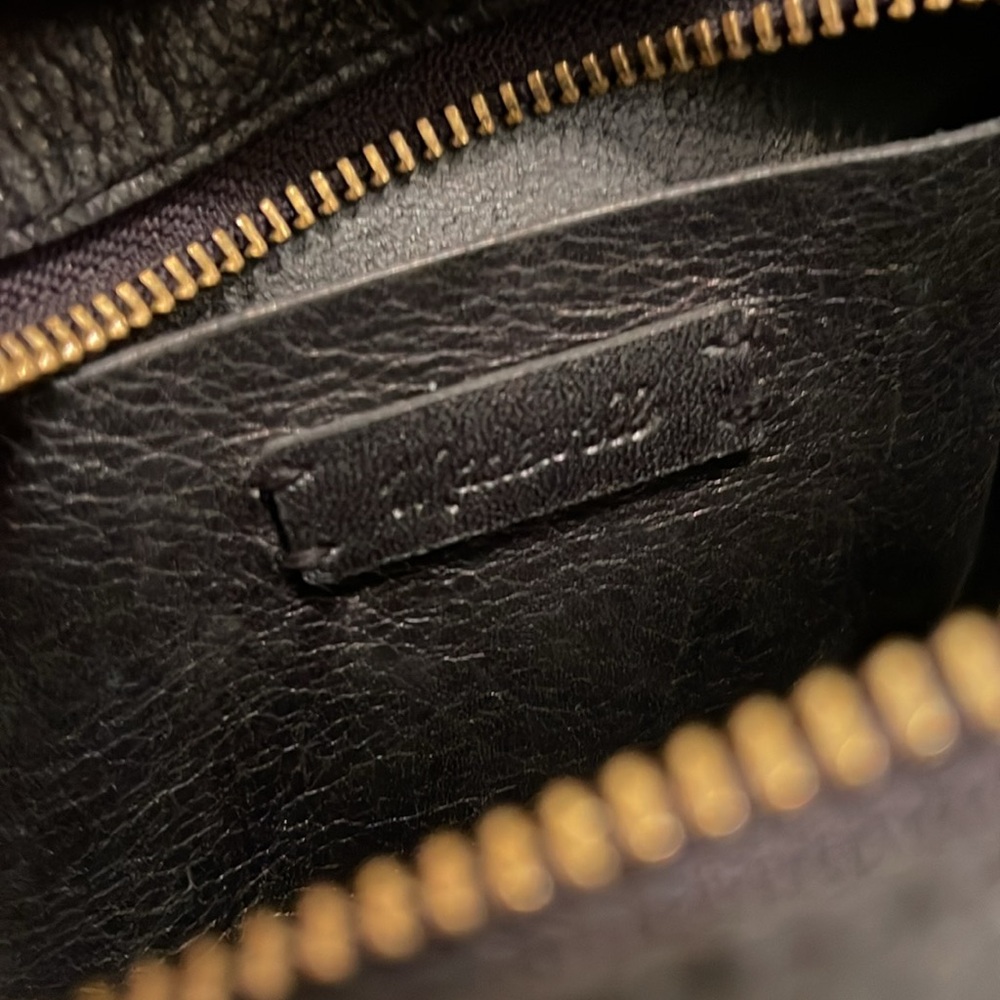 Madewell Transport Camera Bag Black Leather Crossbody Bag with Two Straps - Picture 15 of 17